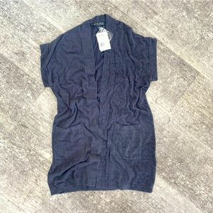 NWT Barefoot Dreams CozyChic Ultra Lite Sleeveless Long Cardi